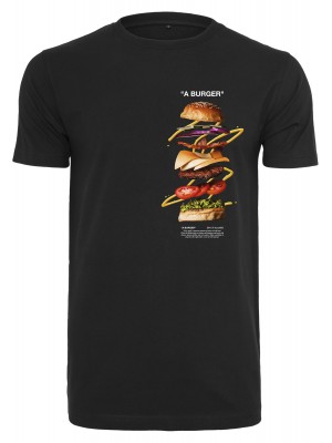 Мъжка тениска Mister Tee A Burger в черно