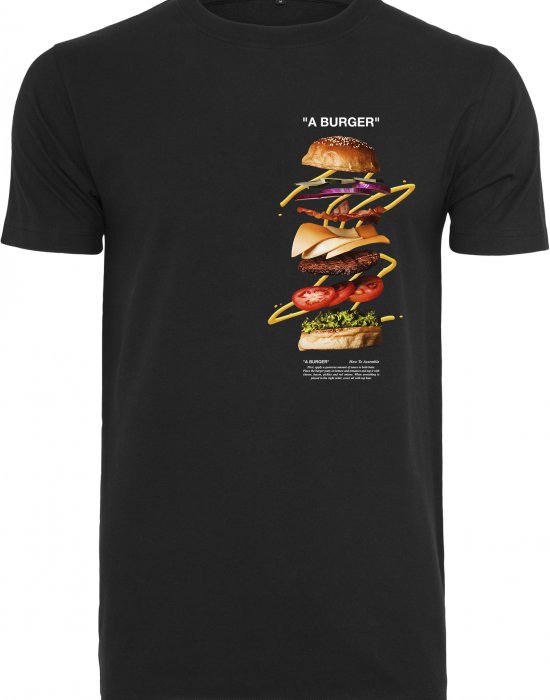 Мъжка тениска Mister Tee A Burger в черно, Mister Tee, Тениски - Complex.bg