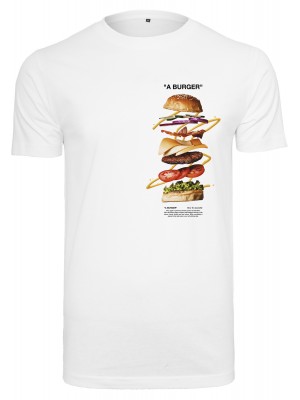 Мъжка тениска Mister Tee A Burger в бяло