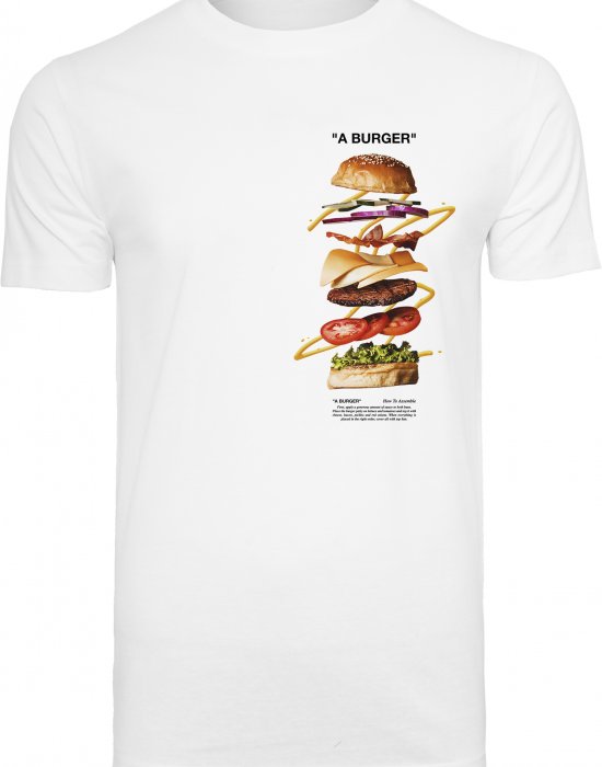 Мъжка тениска Mister Tee A Burger в бяло, Mister Tee, Тениски - Complex.bg