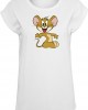 Дамска бяла тениска Merchcode Tom & Jerry Mouse, MERCHCODE, Тениски - Complex.bg