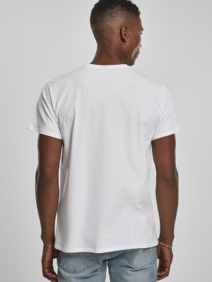 Мъжка тениска MERCHCODE Star Wars Sunset в бял цвят