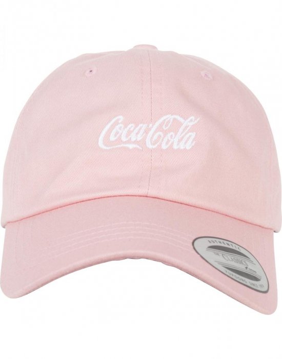 Шапка с козирка MERCHCODE Coca Cola Logo в розово, MERCHCODE, Шапки с козирка - Complex.bg