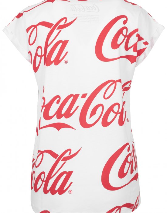 Дамска тениска Merchcode Coca Cola в бял цвят, MERCHCODE, Тениски - Complex.bg