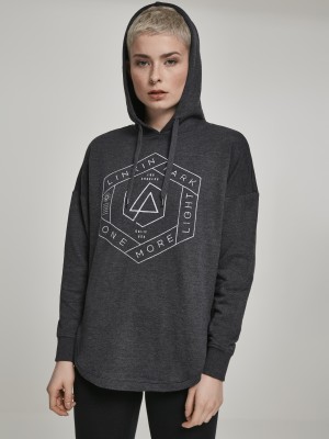 Дамски сив суичър MERCHCODE Linkin Park OML