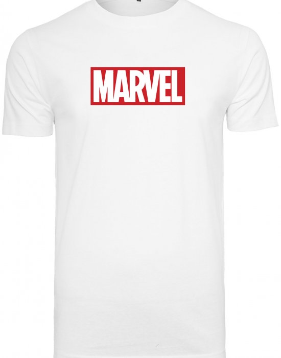 Мъжка тениска MERCHCODE Marvel Logo в бял цвят, MERCHCODE, Тениски - Complex.bg