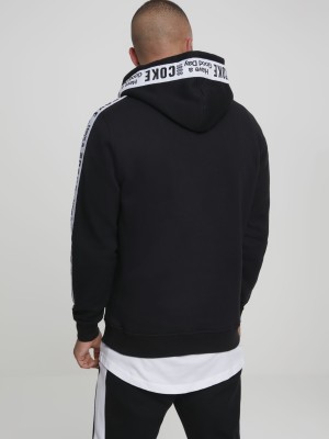 Мъжки черен суичър MERCHCODE Coke Tape