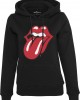 Дамски черен суичър MERCHCODE Rolling Stones Tongue, MERCHCODE, Суичъри - Complex.bg