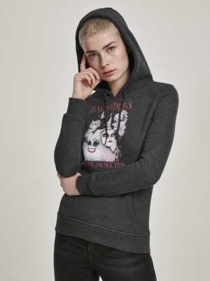Дамски сив суичър MERCHCODE Bad Girls Have More Fun