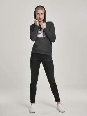 Дамски сив суичър MERCHCODE Bad Girls Have More Fun