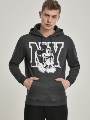 Мъжки суичър MERCHCODE Mickey NY в сив цвят