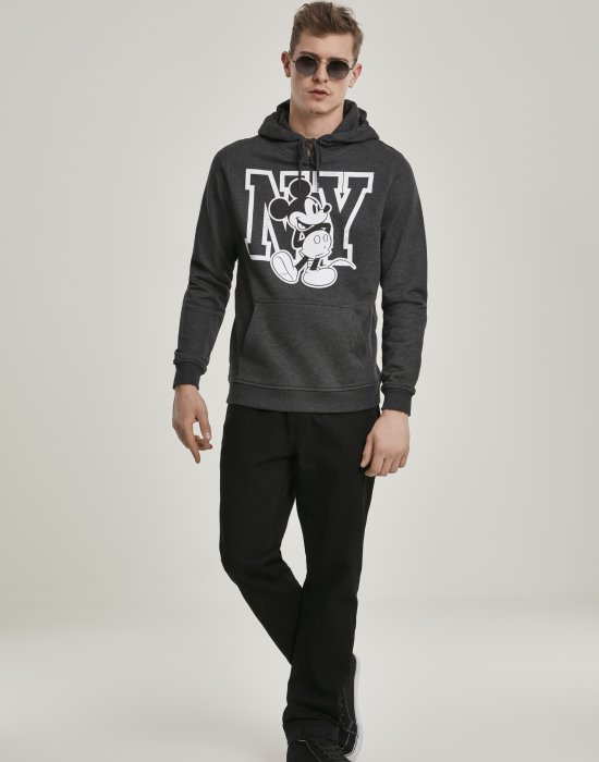 Мъжки суичър MERCHCODE Mickey NY в сив цвят, MERCHCODE, Суичъри - Complex.bg