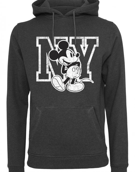 Мъжки суичър MERCHCODE Mickey NY в сив цвят, MERCHCODE, Суичъри - Complex.bg