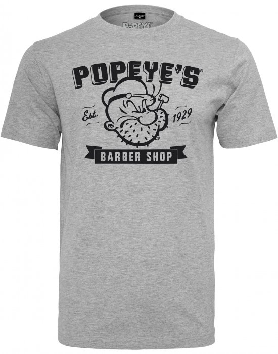 Мъжка сива тениска Merchcode Popeye Barber Shop, MERCHCODE, Тениски - Complex.bg