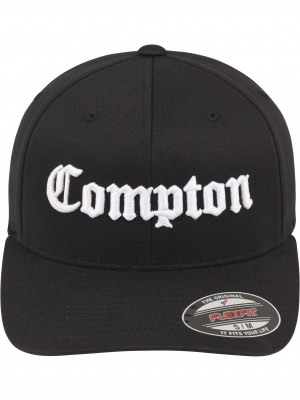 Черна шапка с козирка Flexfit Compton Черна шапка с козирка Flexfit Compton