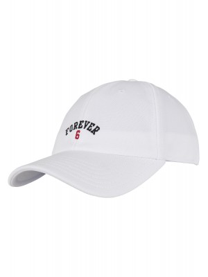 Шапка с козирка в бяло C&S WL Forever Six Curved Cap white/mc 