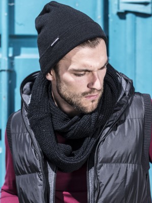 Зимна шапка Бийни черна Urban Classics Beanie TB811
