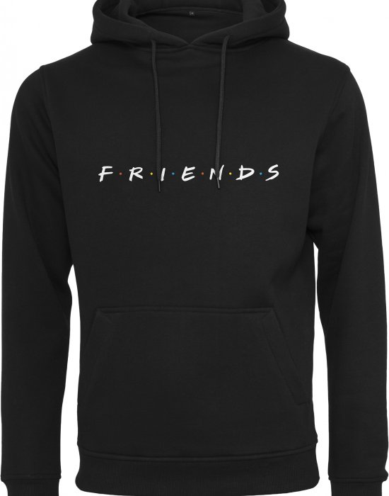 Изчистен черен суичър Friends Logo EMB, MERCHCODE, Суичъри - Complex.bg