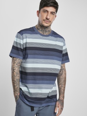 Мъжка тениска на райета в синьо Urban Classics Yarn Dyed Sunrise