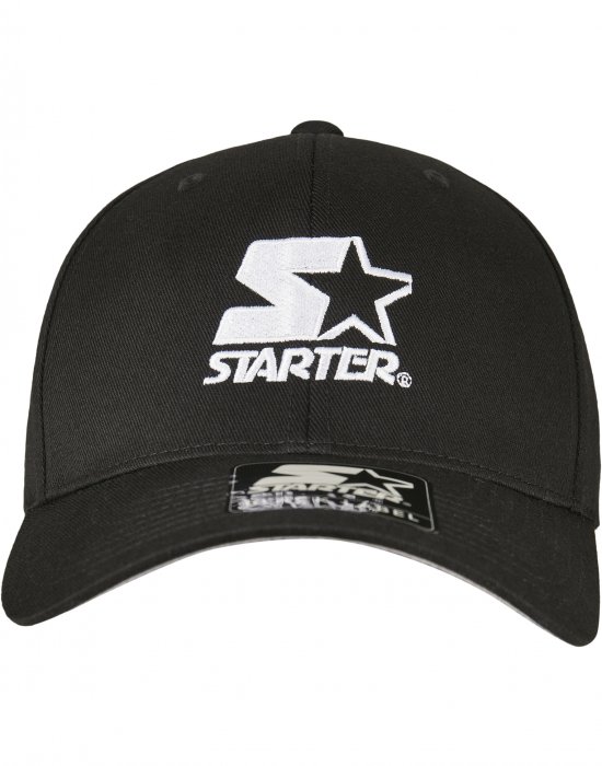 Шапка с козирка Starter Logo Flexfit в черен цвят, STARTER, Шапки с козирка - Complex.bg