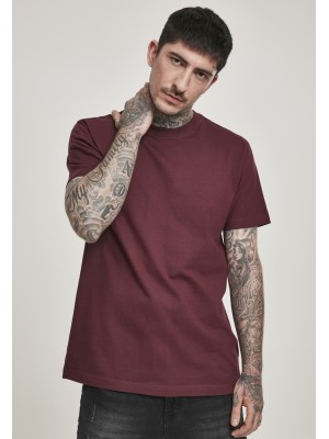Мъжка тениска във виненочервено Urban Classics Basic Tee