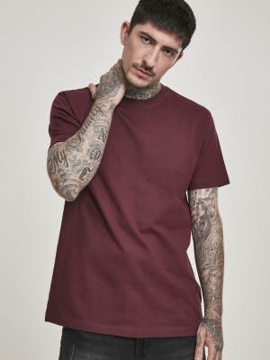 Мъжка тениска във виненочервено Urban Classics Basic Tee