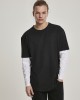 Мъжка тениска с дълги ръкави в черно Urban Classics Double Layer LS, Urban Classics, Тениски - Complex.bg