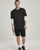 Мъжка тениска с дълги ръкави в черно Urban Classics Double Layer LS, Urban Classics, Тениски - Complex.bg