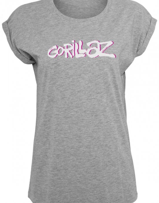 Дамска тениска Merchcode Gorillaz Logo в сив цвят, MERCHCODE, Тениски - Complex.bg
