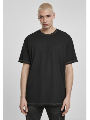 Мъжка тениска в черно Urban Classics Heavy Oversized Contrast Stitch