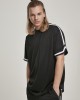 Мъжка тениска в черно Urban Classics Oversized Stripes Mesh, Urban Classics, Тениски - Complex.bg