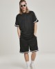 Мъжка тениска в черно Urban Classics Oversized Stripes Mesh, Urban Classics, Тениски - Complex.bg