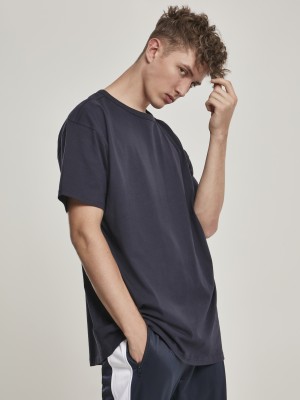 Мъжка тениска в тъмносиньо Urban Classics Organic Basic