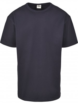Мъжка тениска в тъмносиньо Urban Classics Organic Basic