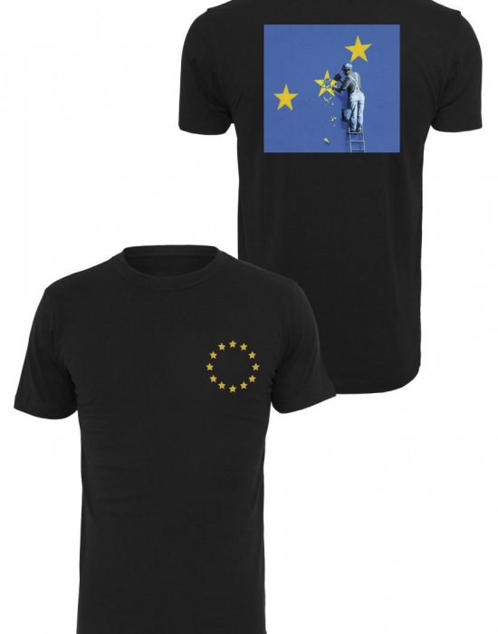 Мъжка тениска Merchcode Banksy Europe в черен цвят, MERCHCODE, Тениски - Complex.bg