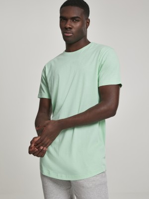 Мъжка дълга тениска в цвят мента Urban Classics Shaped Long 