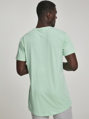 Мъжка дълга тениска в цвят мента Urban Classics Shaped Long 