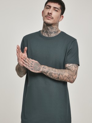 Мъжка дълга тениска в масленозелено Urban Classics Shaped Long 