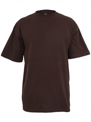 Мъжка тениска в кафяво Urban Classics Tall 