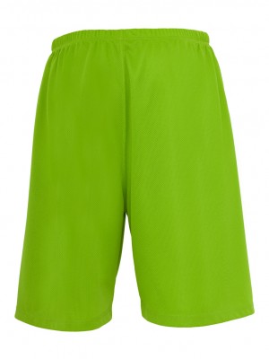 Мъжки къси панталони в светлозелено Urban Classics Bball