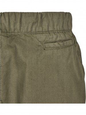 Мъжки къси панталони в цвят маслина Urban Classics Cargo