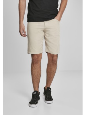 Мъжки къси панталони в бежово Urban Classics Twill 