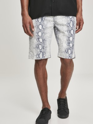 Мъжки къси панталони в светлосиво Urban Classics AOP 