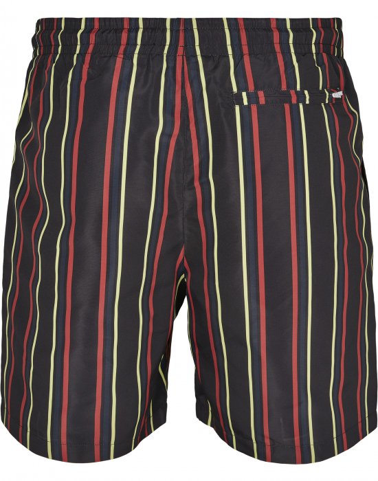 Мъжки бански в черно и бяло райе Urban Classics Stripe, Urban Classics, Къси панталони - Complex.bg