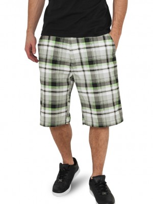 Мъжки къси панталони в черно-бяло каре Urban Classics Big Checked 