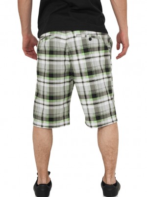 Мъжки къси панталони в черно-бяло каре Urban Classics Big Checked 