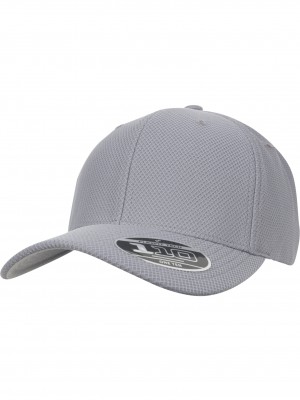 Шапка с козирка Urban Classics 110 Hybrid в сив цвят Шапка с козирка Urban Classics 110 Hybrid в сив цвят