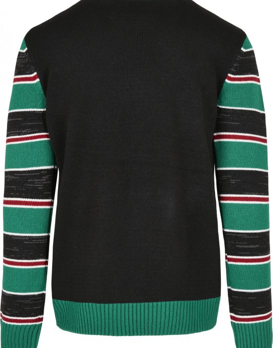 Мъжки коледен пуловер Urban Classics Savior в черен цвят, Urban Classics, Блузи - Complex.bg