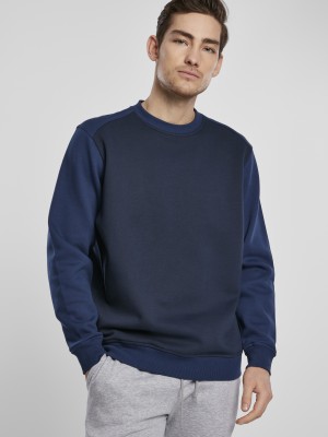 Мъжка блуза Urban Classics 2-Tone в два нюанса синьо