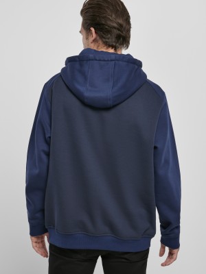 Мъжки суичър Urban Classics 2-Tone в два нюанса синьо